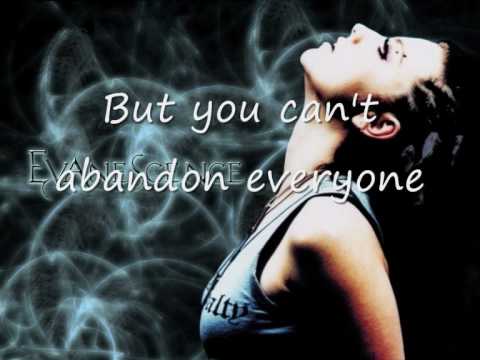 evanescence where will you go chords